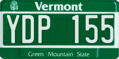 VT license plate YDP155
