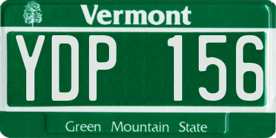 VT license plate YDP156