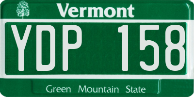 VT license plate YDP158