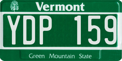 VT license plate YDP159