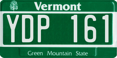 VT license plate YDP161