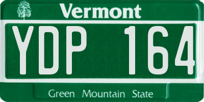 VT license plate YDP164