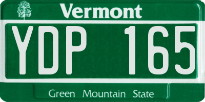 VT license plate YDP165
