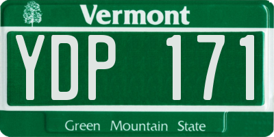 VT license plate YDP171