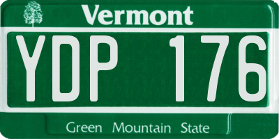 VT license plate YDP176