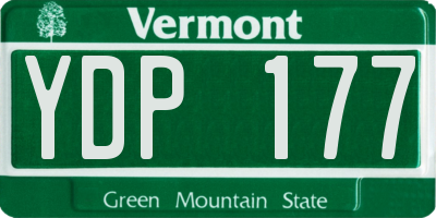 VT license plate YDP177