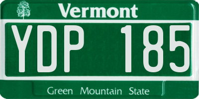 VT license plate YDP185