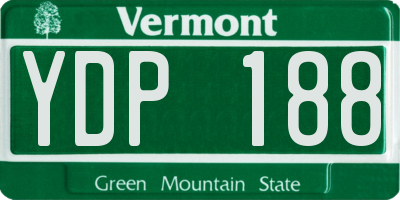 VT license plate YDP188