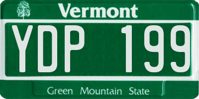 VT license plate YDP199
