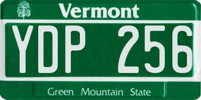 VT license plate YDP256