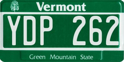 VT license plate YDP262