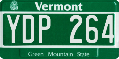 VT license plate YDP264