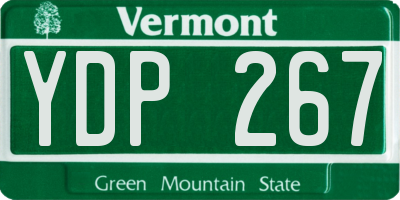 VT license plate YDP267