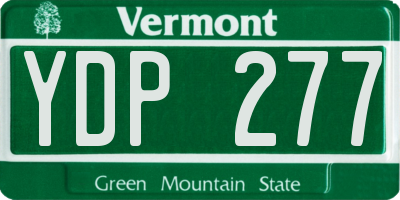 VT license plate YDP277