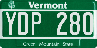 VT license plate YDP280