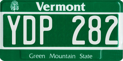 VT license plate YDP282