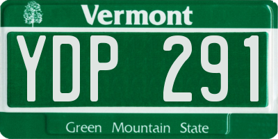 VT license plate YDP291