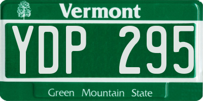 VT license plate YDP295