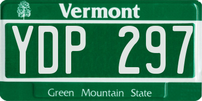 VT license plate YDP297