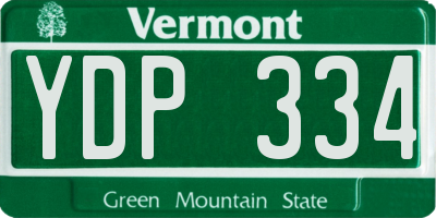 VT license plate YDP334