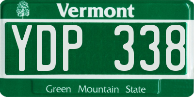 VT license plate YDP338