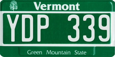 VT license plate YDP339