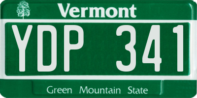 VT license plate YDP341