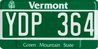 VT license plate YDP364