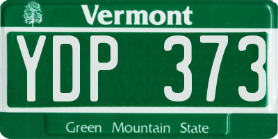 VT license plate YDP373