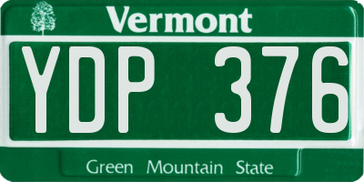 VT license plate YDP376