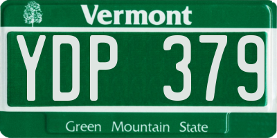 VT license plate YDP379