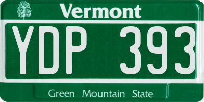 VT license plate YDP393