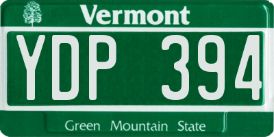 VT license plate YDP394