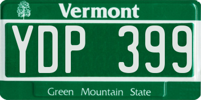 VT license plate YDP399