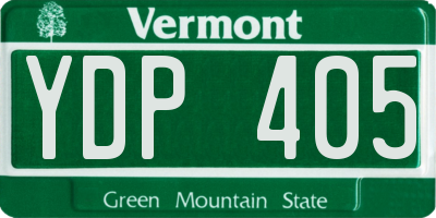 VT license plate YDP405
