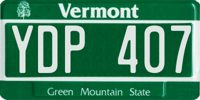 VT license plate YDP407