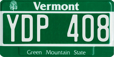 VT license plate YDP408