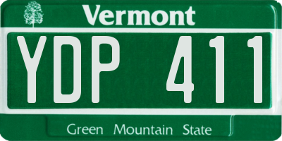 VT license plate YDP411