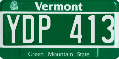 VT license plate YDP413