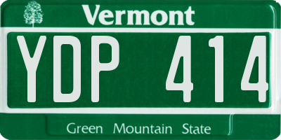 VT license plate YDP414