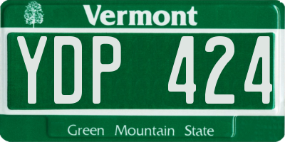 VT license plate YDP424