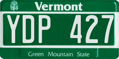 VT license plate YDP427
