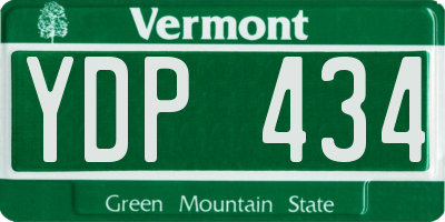 VT license plate YDP434