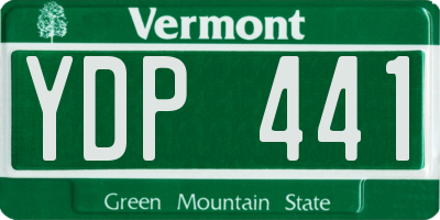 VT license plate YDP441