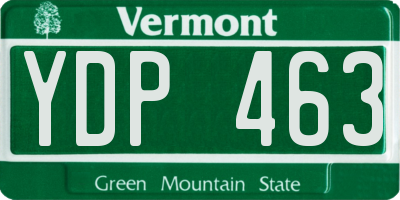 VT license plate YDP463