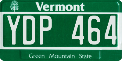 VT license plate YDP464
