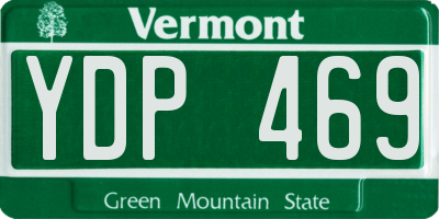 VT license plate YDP469