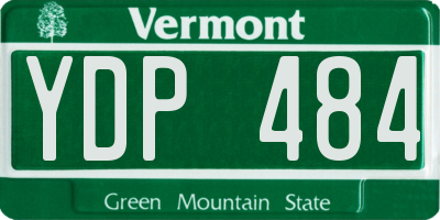 VT license plate YDP484