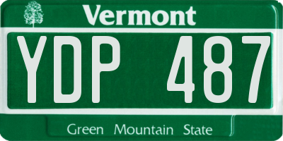 VT license plate YDP487