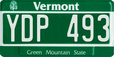 VT license plate YDP493